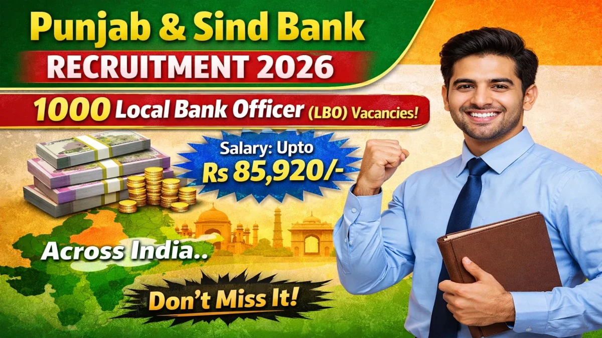 Punjab and Sind Bank LBO Recruitment 2026